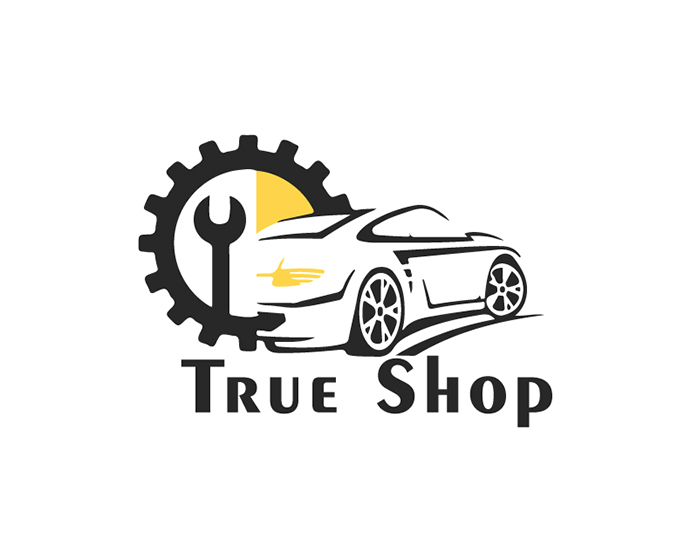 TRUE SHOP | Logo for Car Repair Services