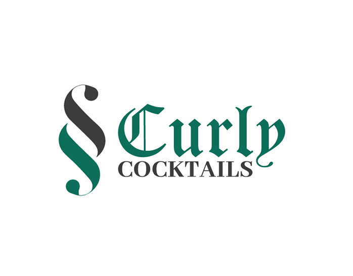 Curly Cocktails | Curly Hair Product Store Logo Design