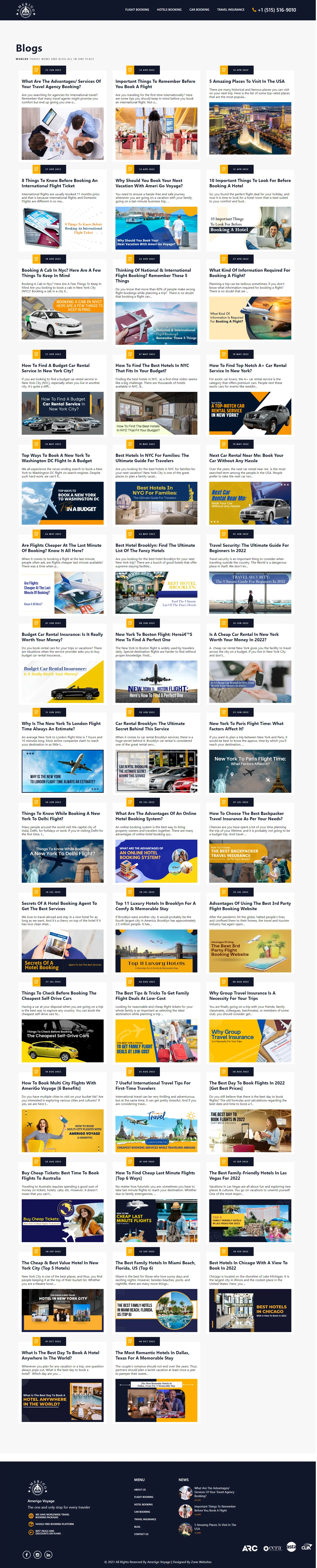 blog page design