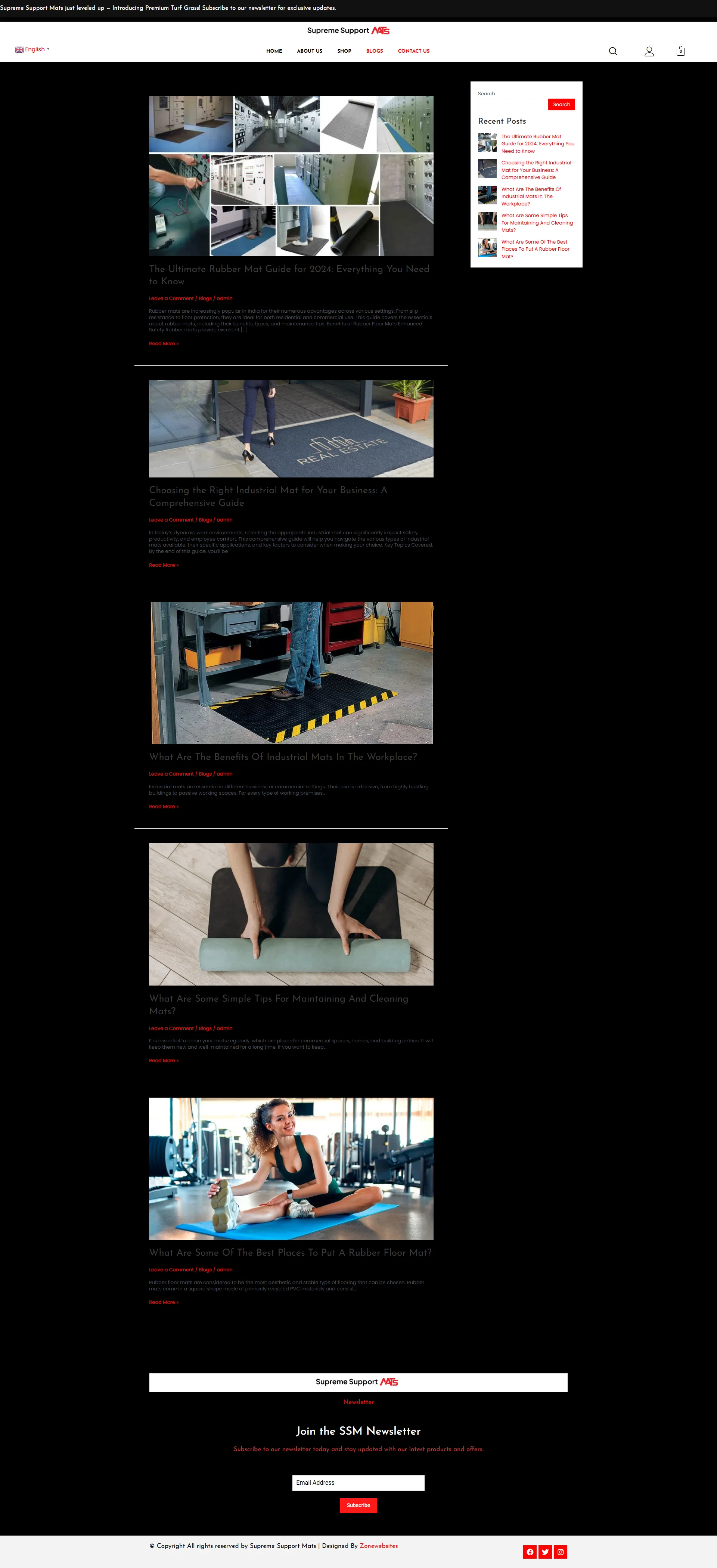 floor mat blog design