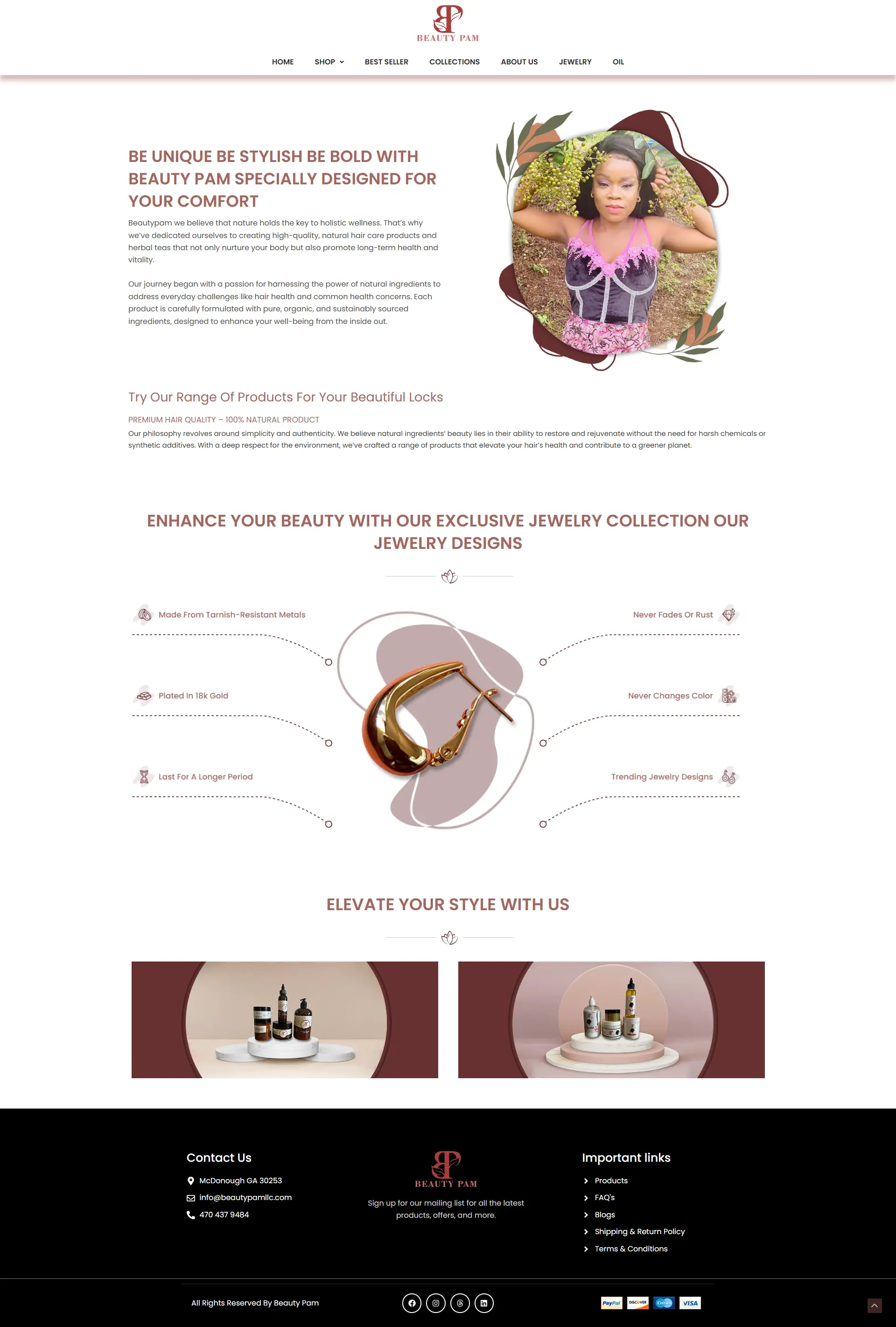 ecommerce about us page design