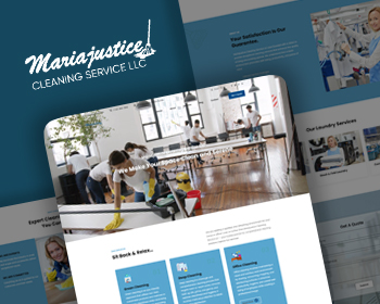 Mariajustice - Cleaning & Laundry Website Layout