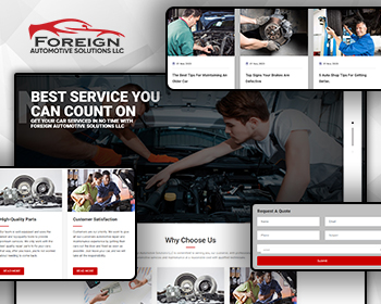 Foreign - Automotive Repairs Website Template