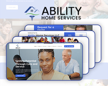 Ability Home Services | Healthcare Website Layout