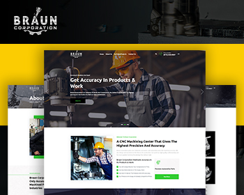 Braun Corp | Purpose-Oriented Manufacturing Website Theme