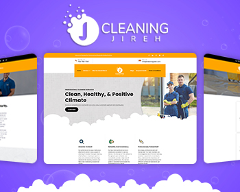 Professional Cleaning Services Website Layout
