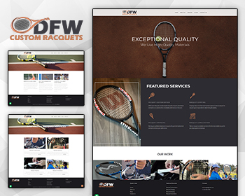 Sports Website Design | DFW Custom Racquets