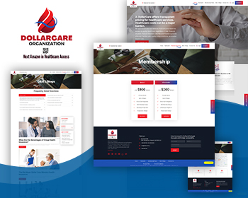 Dollar Care - Medical and Healthcare Services Website Layout