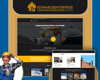 Roofing Construction Website Template | Edwards Enterprise