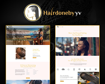 Hair Braiding and Hair Treatments Website Template