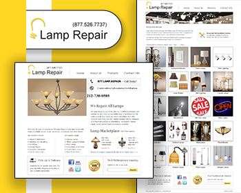 Lamp Products and Services Website Template