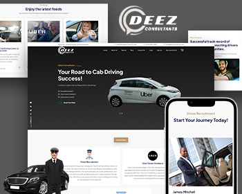 Professional Website Theme for Cab Driving Services