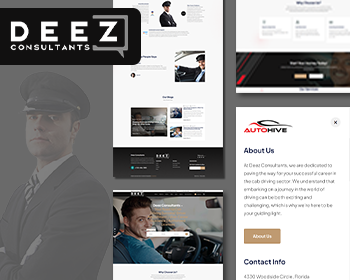 Deez | Cab Driving Sector Website Layout