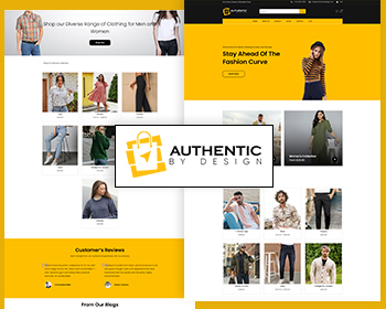 Authentic - Modern Fashion and Clothing Website Theme