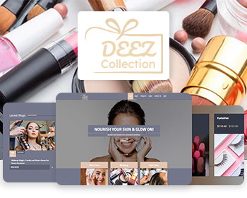 Deez - Modern Website Layout for Beauty Products