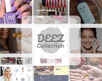 Deez | Beauty Cosmetics Online Shop Website Design