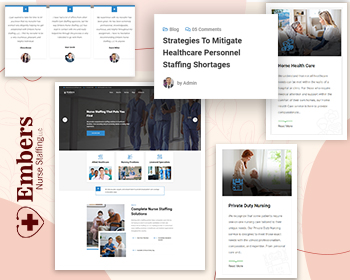Premium Healthcare Website Design for Staffing Business