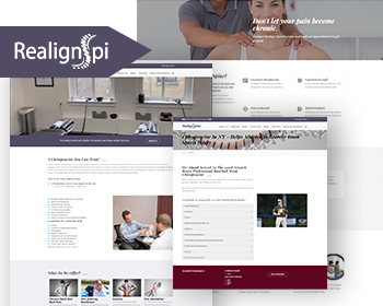 Spine & Chiropractic Care and Service Website Layout