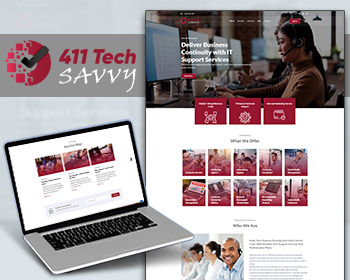 IT Support and Technology Services Website Layout