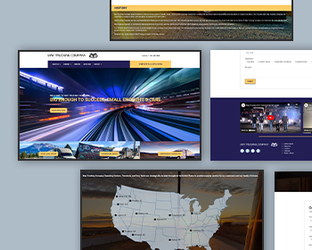 Trucking Company Website Theme for Online Presence