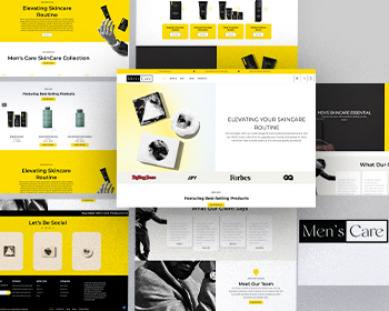 Website Theme for Men’s Skincare and Beauty Products