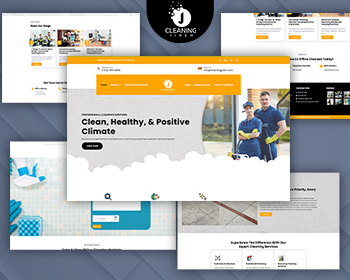 Website Template for Home and Office Cleaning Services