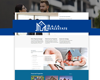 Fully Functional Website Layout for Real Estate Business