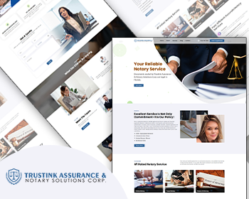 Minimalist Website Design for Notary Service Provider