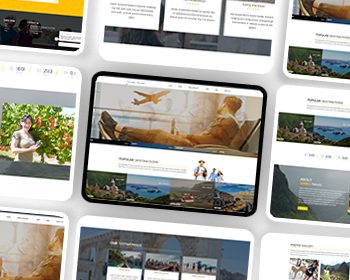 Stunning Travel Agency and Tour Booking Website Layout