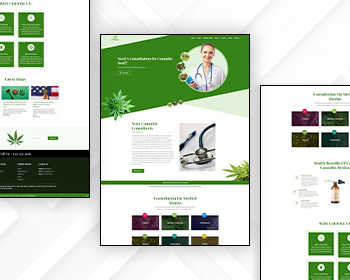 Healthcare Website Layout for Cannabis Consultant Agencies