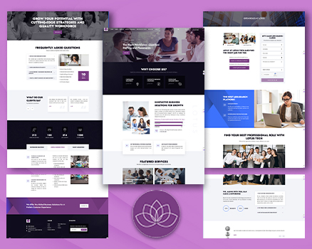 User-Friendly Website Theme for Staffing & Consulting Service