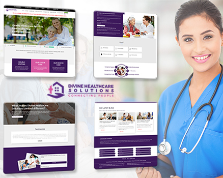 Unique Website Template for Home Care Services