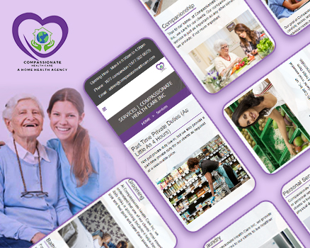 High-Quality Website Layout for Elderly Healthcare Services