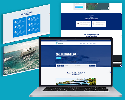 Modern Website Template for Yacht and Boat Rental Service