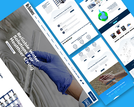 Attractive Water Treatment Solution Website Design