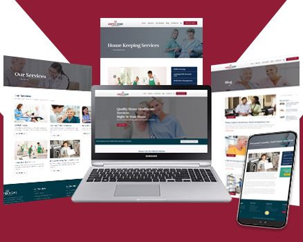 Professional Website Layout for Senior Homecare Services