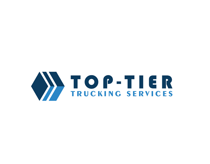 TOP-TIER TRUCKING SERVICES | Trucking Logistics Business Logo