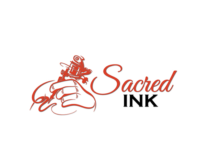 SACRED INK | Logo Design for Tattoo Studio