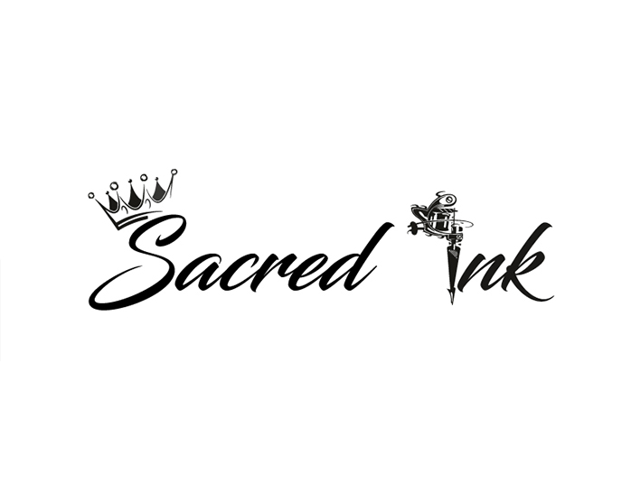 SACRED INK - Stylish Logo for Tattoo Shops