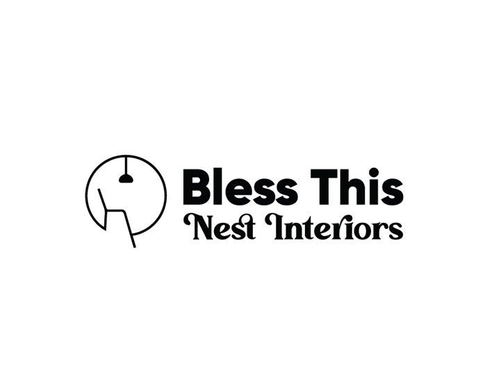 BLESS THIS NEST INTERIORS | Logo for Home Interior Designing