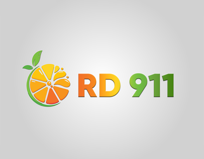 RD 911 | Unique Logo for Fresh Orange Juice Shop