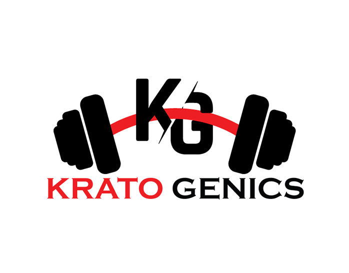 Krato Genics | Logo for Natural Fitness Supplements Shop