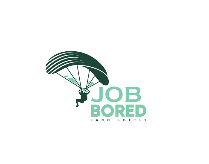 Job Bored | Paragliding Service Business Logo Design