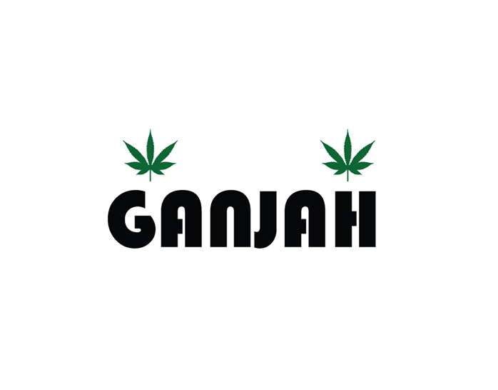 Ganjah - Cannabis and Marijuana Logo Design