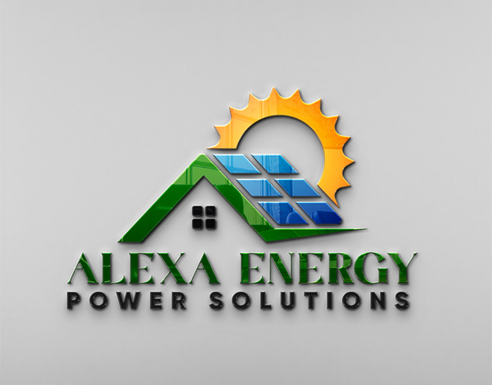 Alexa Energy - Solar Energy and Ecology Logo Design