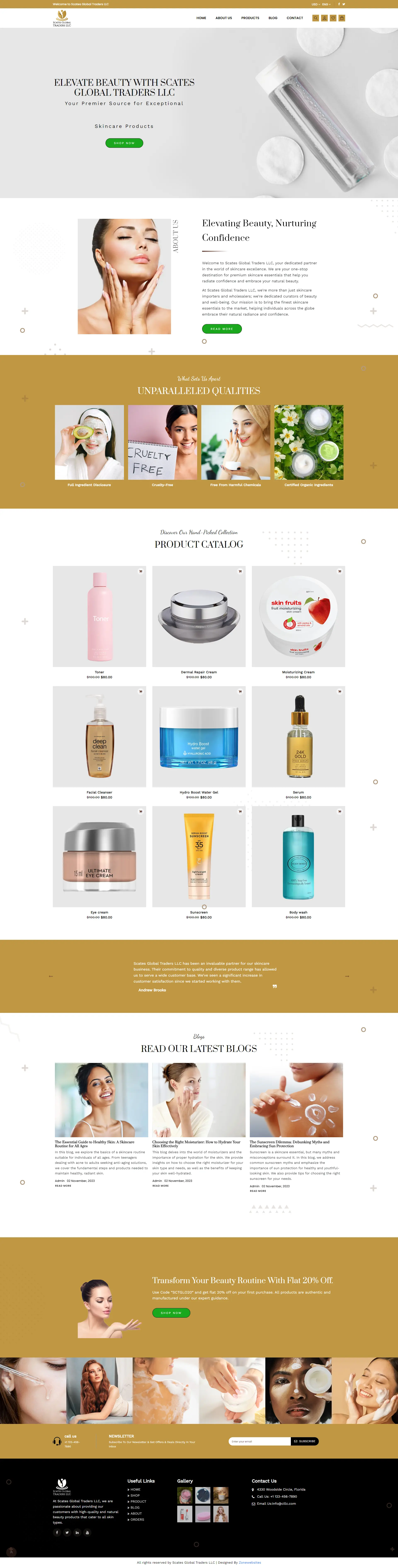 Scates - Ecommerce Store For Beauty & Skincare Products