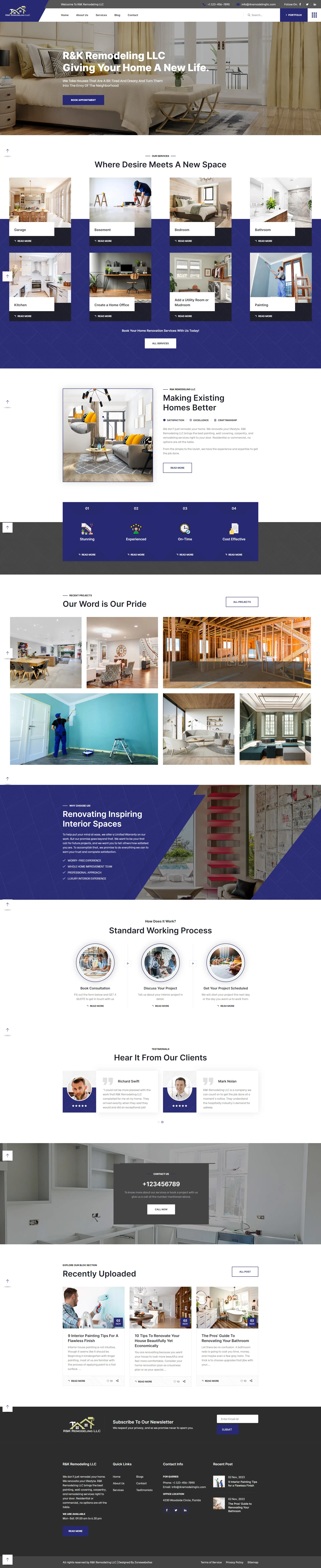R&K Remodeling - Home Improvement Services Template
