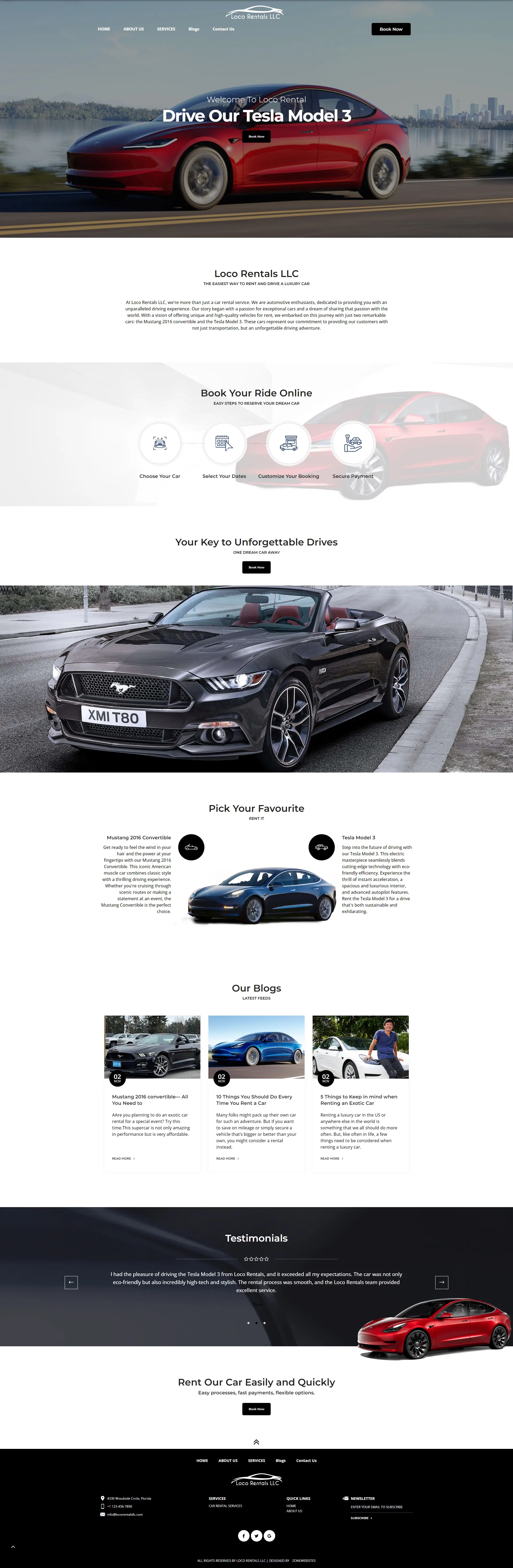 Loco - Car Rental and Booking Website Theme