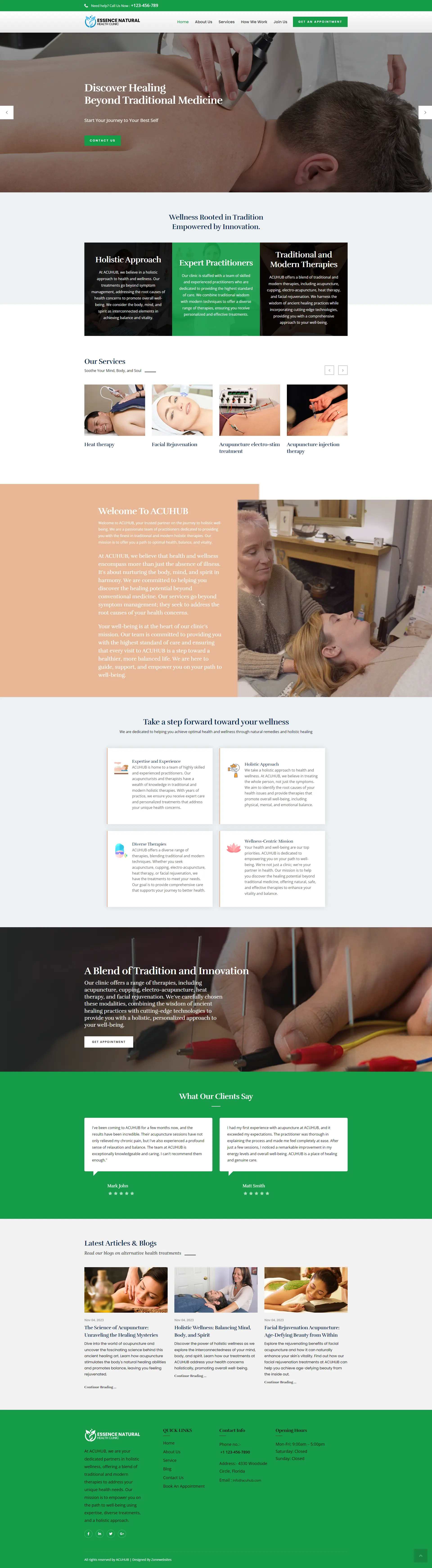 Creative Beauty Therapy Website Theme