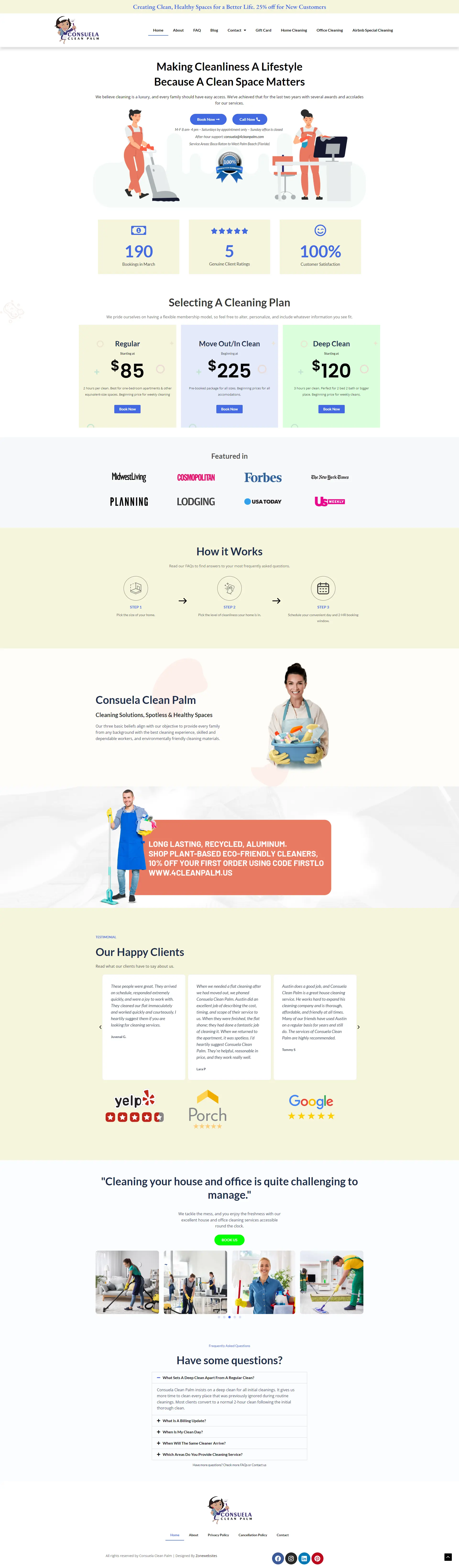 4 Clean Plam | Modern Cleaning Website Theme